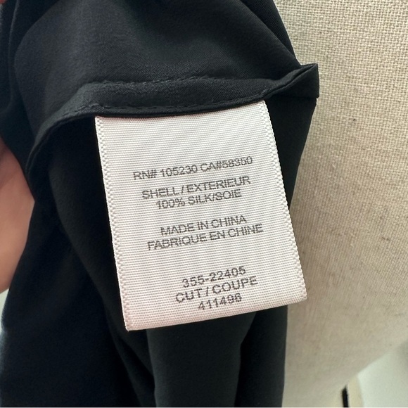 Joie 100% Silk Military Style Blouse - Picture 6 of 6